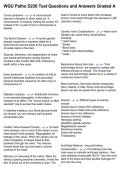 WGU Patho D236 Test Questions and Answers Graded A