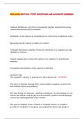  WGU D429 SECTION 1 TEST QUESTIONS AND ACCURATE ANSWERS