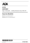 AQA GCSE HISTORY Paper 1 Section B&sol;D&colon; Conflict and tension in Asia&comma; 1950&ndash;1975 Sources Booklet&vert;Question Papers&vert;Mark Schemes&vert;June 2025