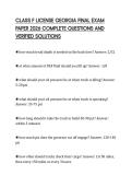 CLASS F LICENSE GEORGIA FINAL EXAM PAPER 2026 COMPLETE QUESTIONS AND VERIFIED SOLUTIONS