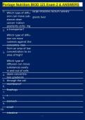 Portage Nutrition BIOD 121 Exam 2 & ANSWERS
