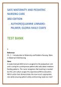 Safe Maternity and Pediatric Nursing Test Bank 2026 &vert; Linnard-Palmer Coats Nursing Study Guide &vert; Maternal-Child NCLEX Questions & Pediatric MCQs
