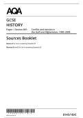 Combined&colon; AQA GCSE  HISTORY  Paper 1 Section B&sol;E&colon;  Conflict and tension in the Gulf and Afghanistan&comma; 1990&ndash;2009 Sources Booklet&vert;Question Paper&vert;Mark Scheme&vert;June 2025