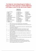 Advertising Design by Medium&colon; A Visual and Verbal Approach&comma; 1st Edition &ndash; Robyn Blakeman &ndash; ISBN 9781032183596 &ndash; Test Bank &lpar;All Chapters Covered 1&ndash;19&rpar;
