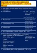 PORTAGE NUTRITION BIOD121 EXAM 3 QUESTIONS & VALID CORRECT ANSWERS PASSED