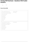 Nursing 1110 Final Exam &ndash; Questions With Trusted Solutions