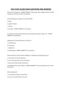 DXA STUDY GUIDE EXAM QUESTIONS AND ANSWERS