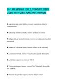 CLC 222 MODULE 1 TO 6 COMPLETE STUDY GUIDE WITH QUESTIONS AND ANSWERS
