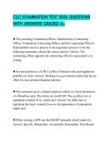 CLC EXAMINATION TEST 2026 QUESTIONS WITH ANSWERS GRADED A&plus;