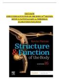 FULL TEST BANK Structure and Function of the Body 16th Edition Patton Questions and Answers&comma; All Chapters 1-22FULL TEST BANK Structure and Function of the Body 16th Edition Patton Questions and Answers&comma; All Chapters 1-22