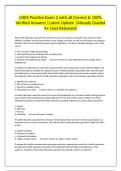 CHES Practice Exam 2 with all Correct & 100&percnt; Verified Answers &vert;Latest Update &vert;Already Graded A&plus; &lpar;Just Released&rpar;