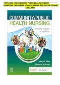 Test Bank for Community&sol;Public Health Nursing&colon; Promoting the Health of Populations&comma; 8th Edition by Mary A&period; Nies and Melanie McEwen