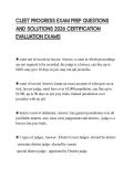 CLEET PROGRESS EXAM PREP QUESTIONS AND SOLUTIONS 2026 CERTIFICATION EVALUATION EXAMS