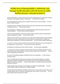 MCHES Area of Responsibility V&comma; Administer and Manage Health Education with All Correct & 100&percnt; Verified Answers &vert;Already Graded A&plus;
