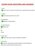 CESSWI BUNDLED EXAMS CESSWI Exam Part 1&comma; 2 and 3 Actual 2026 Questions and Verified Answers &lpar;2026 &sol; 2027&rpar; A&plus; Grade Complete CESSWI Exam Part 1 Questions and Answers&comma; CESSWI Exam Part 2 Questions and Answers&comma; CESSWI Exam Part 3 Questions and Answers&comma; CESSW
