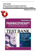 Test Bank &ndash; Pharmacotherapy Principles and Practice&comma; 6th Edition &vert; Chisholm-Burns&comma; 2022&vert; ISBN&colon;9781260460278&vert; Chapters 1&ndash;102 &vert; Latest Edition