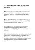 CLETS EXAM 2026 EXAM SCRIPT WITH FULL ANSWERS
