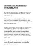 CLETS EXAM 2026 FINAL PAPER WITH COMPLETE SOLUTIONS