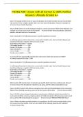 MCHES AOR 1 Exam with all Correct & 100&percnt; Verified Answers &vert;Already Graded A&plus;