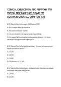CLINICAL KINESIOLOGY AND ANATOMY 7TH EDITION TEST BANK 2026 COMPLETE SOLUTION GUIDE ALL CHAPTERS 1-20