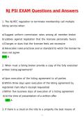 UPDATED 2026 NEW JERSEY PACKAGE DEAL EXAMS NJ PSI LIFE&comma; ACCIDENT&comma; AND HEALTH PRACTICE EXAM Actual 2026 Questions and Verified Answers &lpar;2026 &sol; 2027&rpar; A&plus; Grade Complete Verified by Experts NJ PSI Practice Exam Actual 2026 Questions and Verified Answers&comma; NJ P