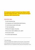 ATI Community Health Proctored Exam Retake 3 &lpar;NGN Style&rpar; 60 Verified Questions&comma; Clinical Scenarios & Expert Rationales 100- Guarantee Pass&period;pdf