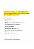ATI Community Health Proctored Exam Retake 1 &lpar;NGN Style&rpar; 60 Verified Questions&comma; Clinical Scenarios & Expert Rationales 100- Guarantee Pass&period;pdf