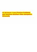 ACC 405 Module 7 Project Practice Problems and Solutions Southern New Hampshire University&period;pdf