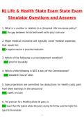 NJ Life & Health State Exam - State Exam Simulator Actual 2026 Questions and Verified Answers &lpar;Newest 2026 &sol; 2027 Updated&rpar; A&plus; Grade Complete Verified by Experts