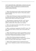 CFT MONITOR CERTIFICATIONEXAMSCRIPT 2026 COMPLETE QUESTIONSAND SOLUTIONS