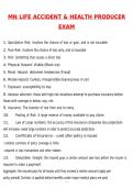NJ MN LIFE ACCIDENT & HEALTH PRODUCER EXAM Actual 2026 Questions and Verified Answers &lpar;Newest 2026 &sol; 2027 Updated&rpar; A&plus; Grade Complete Verified by Experts