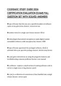 CGS1060C STUDY GUIDE 2026 CERTIFICATION EVALUATION EXAMS FULL QUESTION SET WITH SOLVED ANSWERS
