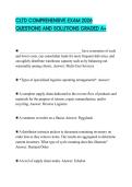 CLTD COMPREHENSIVE EXAM 2026 QUESTIONS AND SOLUTIONS GRADED A&plus;
