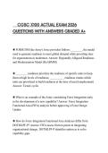 CGSC X100 ACTUAL EXAM 2026 QUESTIONS WITH ANSWERS GRADED A&plus;