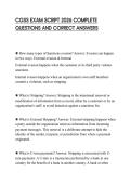 CGSS EXAM SCRIPT 2026 COMPLETE QUESTIONS AND CORRECT ANSWERS