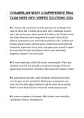 CHAMBERLAIN NR509 COMPREHENSIVE FINAL EXAM PAPER WITH VERIFIED SOLUTIONS 2026