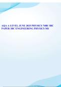 AQA A LEVEL JUNE 2025 PHYSICS 7408&sol; 3BC PAPER 3BC ENGINEERING PHYSICS MARK SCHEME