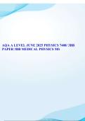 AQA A LEVEL JUNE 2025 PHYSICS 7408&sol; 3BB PAPER 3BB MEDICAL PHYSICS MARK SCHEME