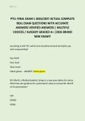 PTU&colon; FINAL EXAM 1 2026&sol;2027 ACTUAL COMPLETE  REAL EXAM QUESTIONS WITH ACCURATE  ANSWERS VERIFIED ANSWERS &vert; MULTIPLE  CHOICES &sol; ALREADY GRADED A&plus; &vert;2026 BRAND  NEW EXAM&excl;&excl;