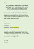 ACLS&colon; PROMED EXAM 2026 &lpar;ACTUAL EXAM&rpar;  QUESTIONS WITH VERIFIED ANSWERS &lpar;LATEST  UPDATE 2026&sol;2027&rpar; NEWEST UPDATE&excl;&excl;