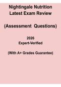 Nightingale College Nutrition Exam Review PDF &vert; 2026 Study Guide