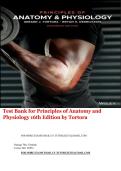 Test Bank for Principles of Anatomy and Physiology 16th Edition by Tortora
