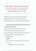 D089 &sol; D 089  Pre &ndash; Assessment Exam &vert; Principles of  Economics &lpar;Latest 2026 &sol; 2027&rpar;  &vert; Questions and  Answers with Rationale &vert; Grade A &vert; - WGU