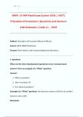 D089 &sol; D 089 Final Exam &lpar;Latest 2026 &sol; 2027&rpar;  Principles of Economics &vert; Questions and Answers  with Rationale &vert; Grade A &vert;  - WGU  