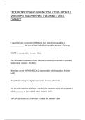 TPC ELECTRICITY AND MAGNETISM &vert; 2026 UPDATE &vert; QUESTIONS AND ANSWERS &vert; VERIFIED &vert; 100&percnt; CORRECT