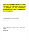 WGU C715 & C484 Organizational Behavior and Leadership Objective Assessment Exam Questions  &vert; All Versions 2026&sol;2027 &starf; &vert; Verified Questions & Answers PDF  &vert; Comprehensive WGU Test Bank &vert; Grade A&plus; Guaranteed