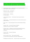 Unit 1 Test-AP Environmental Science Review Guide Questions and Answers&period;