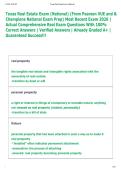 Texas Real Estate Exam &lpar;National&rpar; &lpar;From Pearson VUE and &  Champions National Exam Prep&rpar; Most Recent Exam 2026 &vert;  Actual Comprehensive Real Exam Questions With 100&percnt;  Correct Answers &vert; Verified Answers &vert; Already Graded A&plus; &vert;  Guaranteed Success&excl;&excl;&excl; 