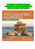 Test Bank for Psychiatric Nursing&colon; Contemporary Practice &lpar;6th Edition&rpar; by Mary Ann Boyd &lpar;2026&ndash;2027&rpar;
