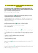 HSC 343 Pharmacology Exam Questions and Answers&vert; New Update